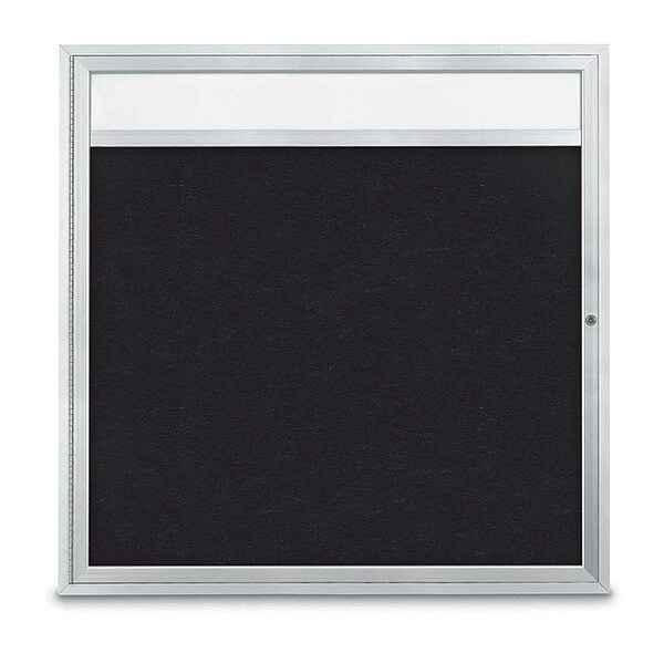 Corkboard, Header, Rubber, 1 Door, 48 x 48"