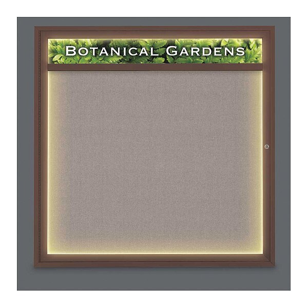 Crkboard, Lght, Hdr, Fbrc, Brnz/Prl, 1, 48x48"
