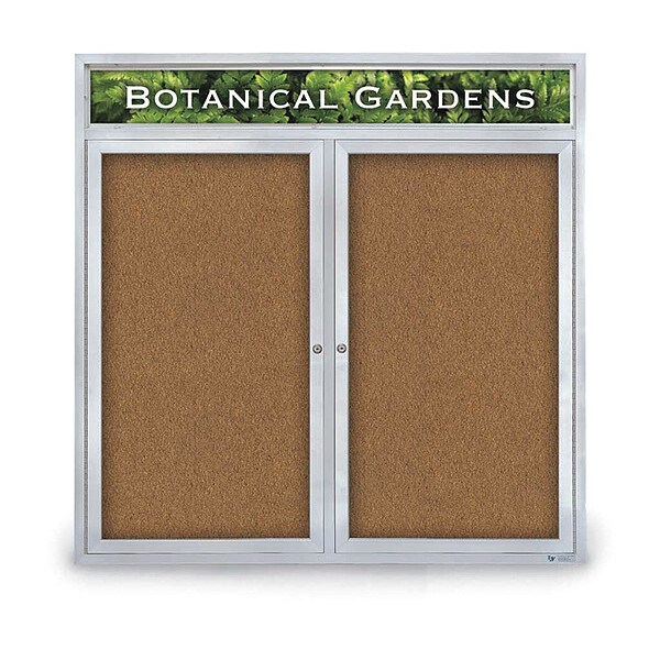 Corkboard, Header, Forbo, 2 Door, 48 x 48"