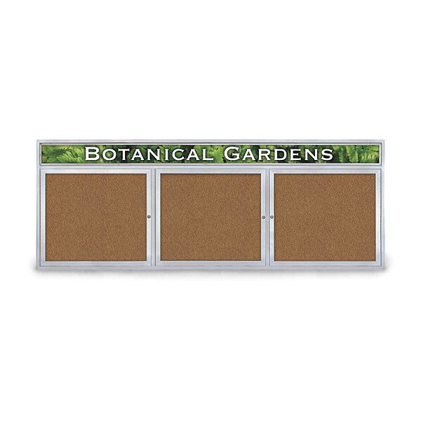 Corkboard, Header, Forbo, 3 Door, 96 x 36"