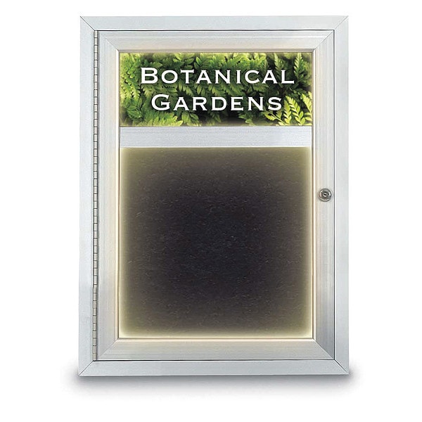 Corkboard, Lght, Header, Rubber, 1 Dr, 18x24"