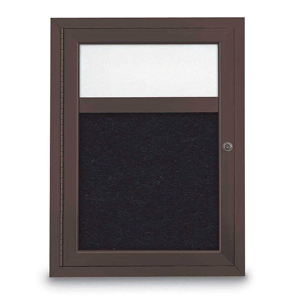 Corkboard, Header, Brnz, Rubber, 1 Dr, 18x24"