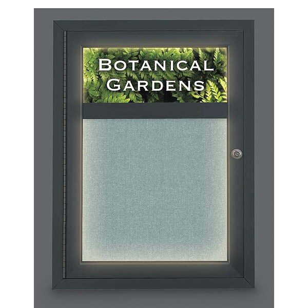 Crkbrd, Lght, Hdr, Fbrc, Blk/Cld, 1 Dr, 18x24"