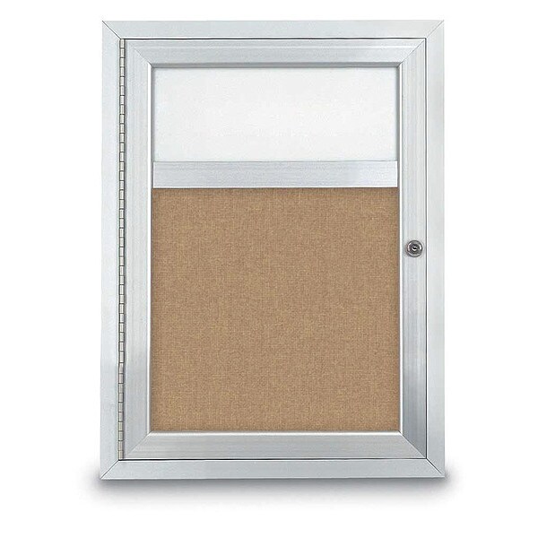 Corkboard, Hdr, Fbrc, 1 Dr, Satin/Bff, 18x24"