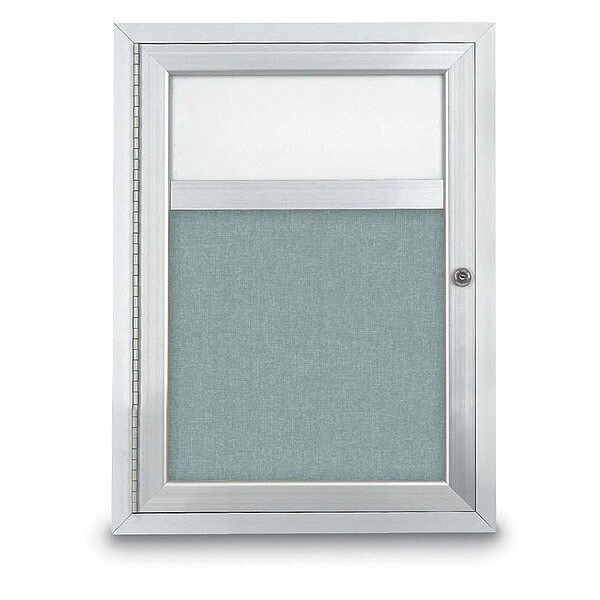 Corkboard, Hdr, Fbrc, 1 Dr, Satin/Cld, 18x24"
