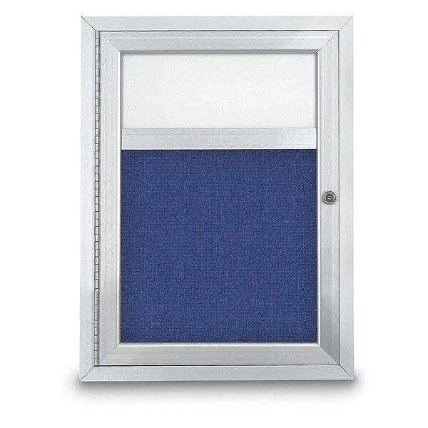 Corkboard, Hdr, Fbrc, 1 Dr, Stn/Cobcc, 18x24"