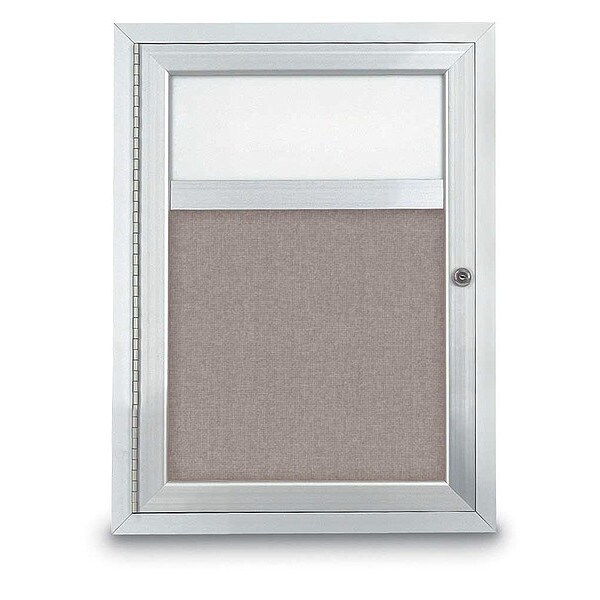 Corkboard, Hdr, Fbrc, 1 Dr, Satin/Prl, 18x24"