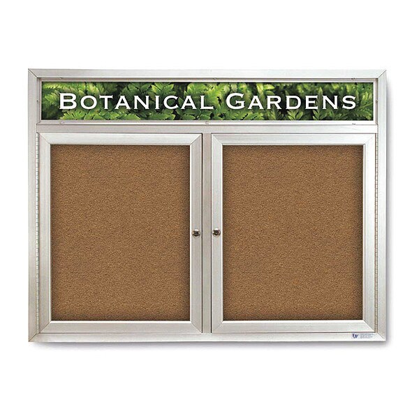 Corkboard, Header, Forbo, 2 Door, 42 x 32"