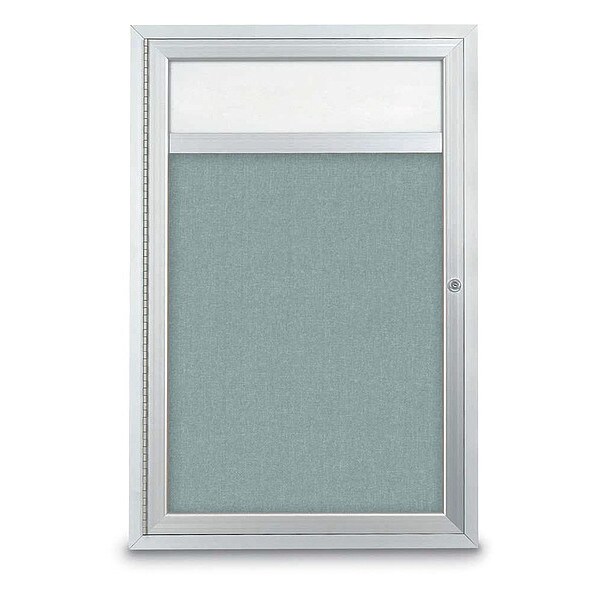 Corkboard, Hdr, Fbrc, 1 Dr, Satin/Cld, 24x36"