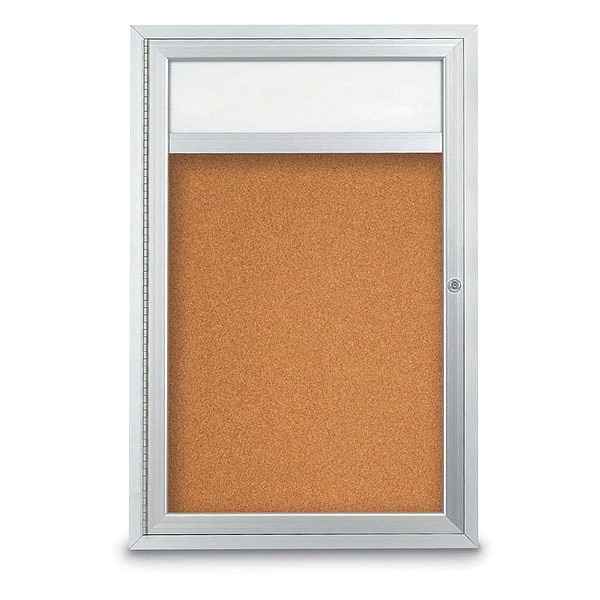 Corkboard, Header, Cork, 1 Door, 24 x 36"