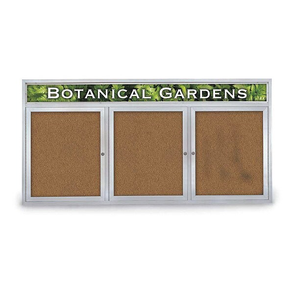 Corkboard, Header, Forbo, 3 Door, 72 x 36"