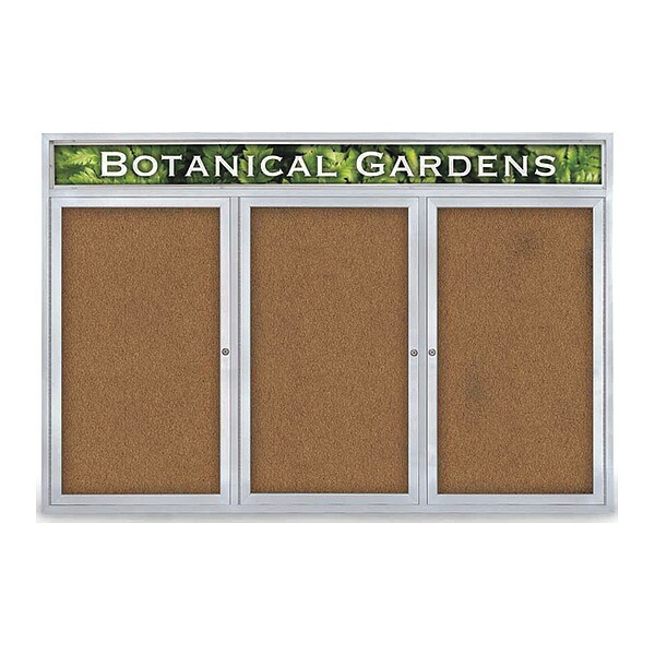 Corkboard, Header, Forbo, 3 Door, 72 x 48"