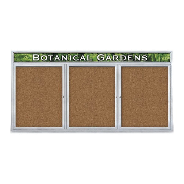 Corkboard, Header, Forbo, 3 Door, 96 x 48"