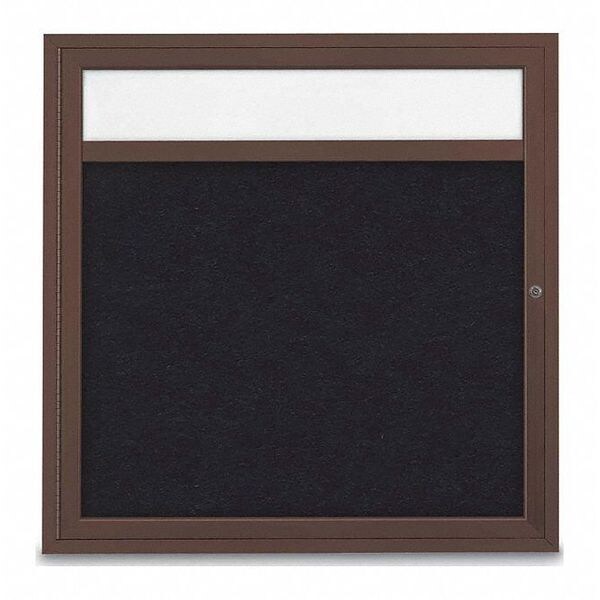 Corkboard, Header, Brnz, Rubber, 1 Dr, 36x36"