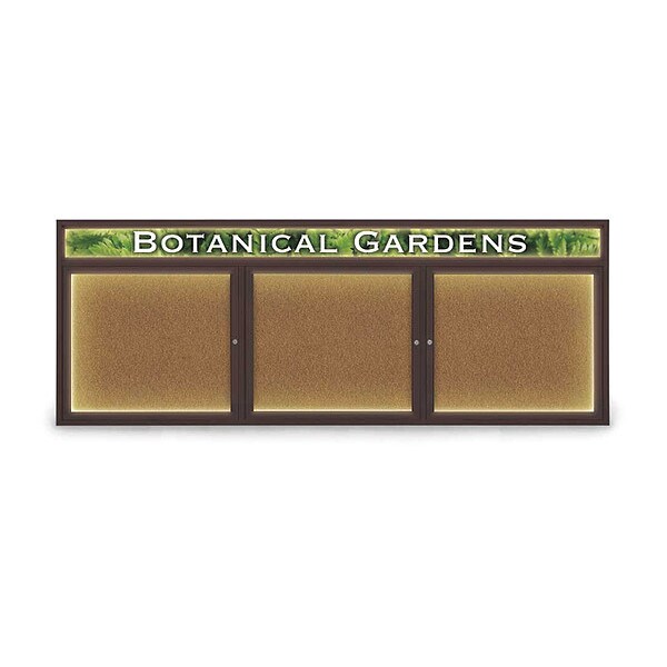 Corkboard, Brnz, Header, Forbo, 3 Dr, 96x36"
