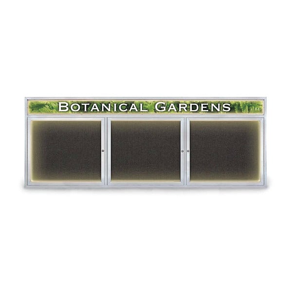 Corkboard, Fbrc, Hdr, Satin/Blk, 3 Dr, 96x36"