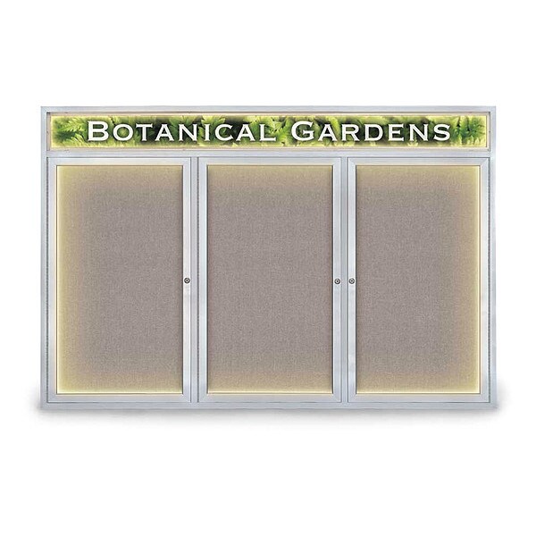 Corkboard, Fbrc, Hdr, Satin/Prl, 3 Dr, 72x48"