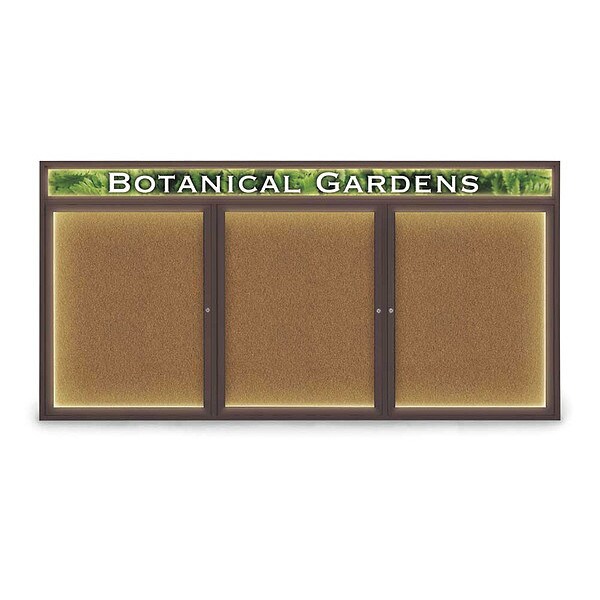 Corkboard, Brnz, Header, Forbo, 3 Dr, 96x48"