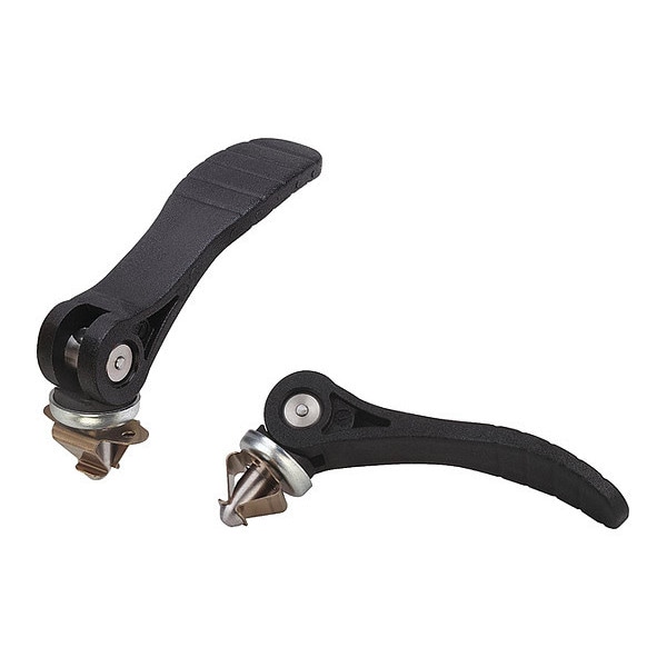Cam Lever With Quick Lock, For material thickness 3.9-4.3 mm, A=71.5, B=22, Handle Plastic, Steel