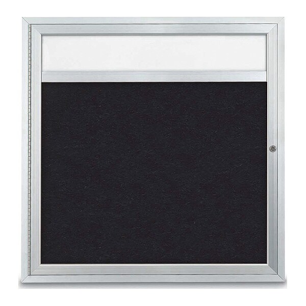 Corkboard, Header, Rubber, 1 Door, 36 x 36"