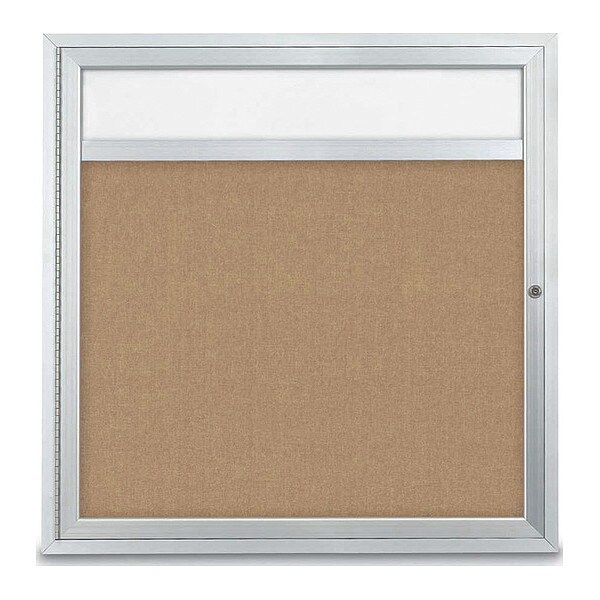 Corkboard, Hdr, Fbrc, 1 Dr, Satin/Bff, 36x36"