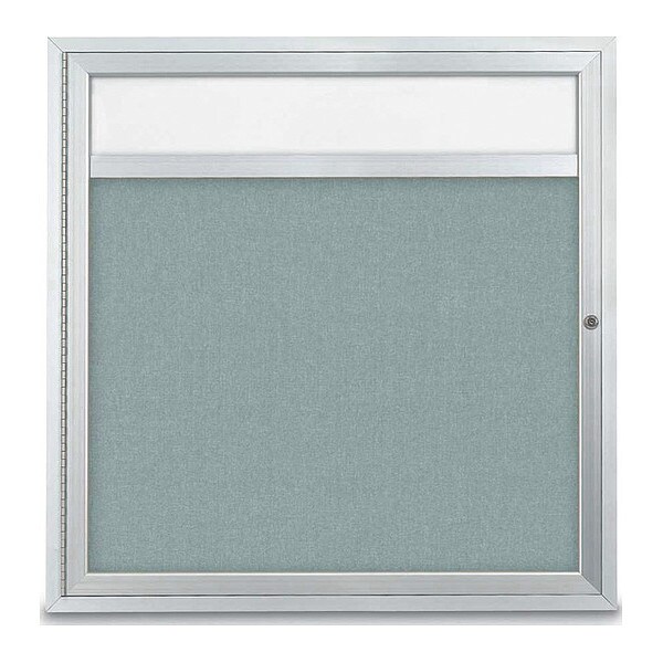 Corkboard, Hdr, Fbrc, 1 Dr, Satin/Cld, 36x36"