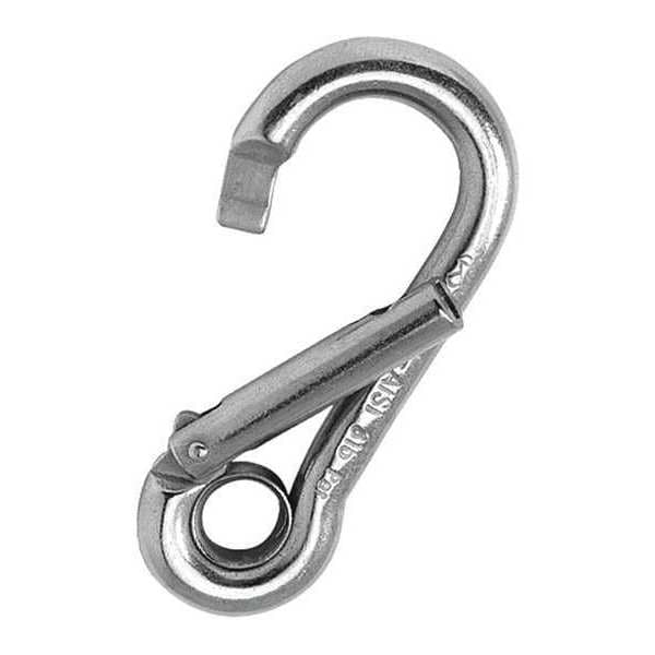 Snap Hook, Side Opening, SS, with Eye