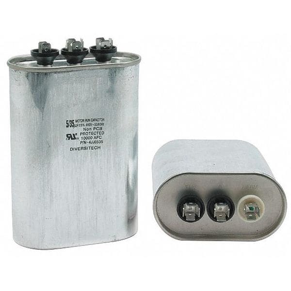 Motor Run Capacitor, 370V, Oval