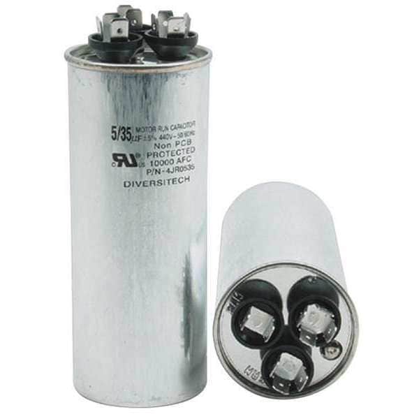 Motor Run Capacitor, 370V, Round