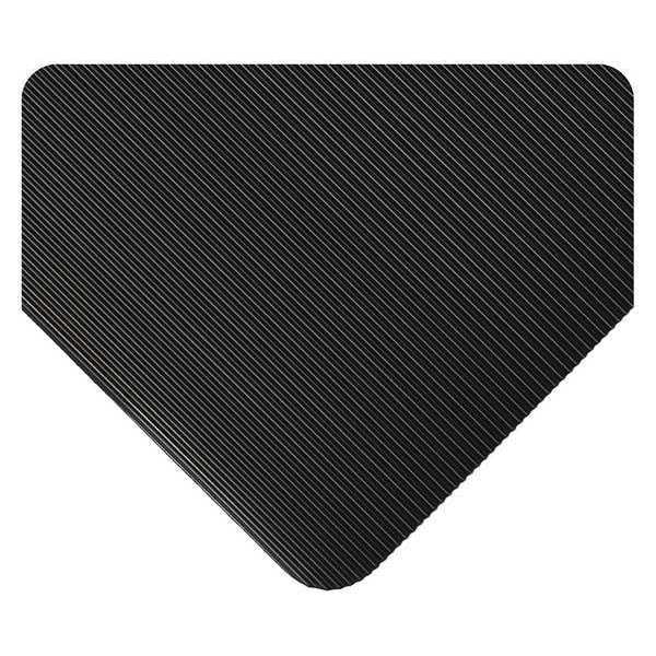 Antifatigue Mat, 105 ft. L x 3 ft. W, 1/8" Thickness, Black