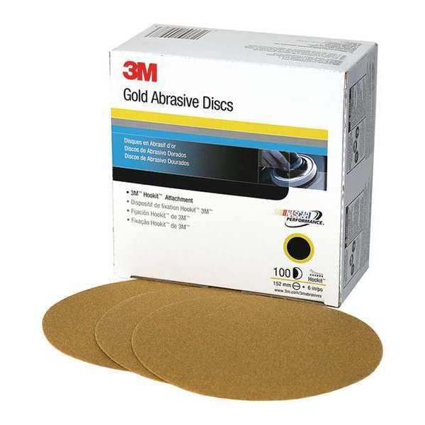 Gold Disc, 6", 80 Grit, PK300