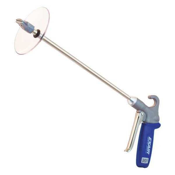 Safety Air Gun, 17.5 CFM, 24" Ext, Shield, Application: Industrial