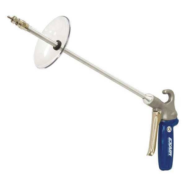 Safety Air Gun, 4.9 CFM, 12" Ext, Shield, Air Gun Body Style: Ergonomic