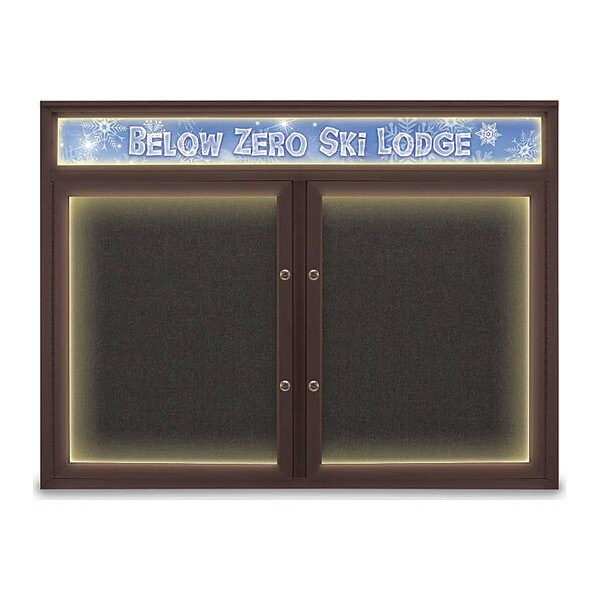 Corkboard, Black/Bronze, 48"x36"