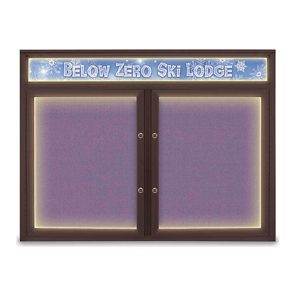 Corkboard, Amethyst/Bronze, 48"x36"