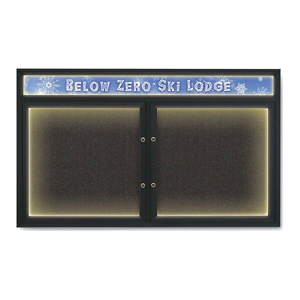 Corkboard, Black/Black, 60"x36"