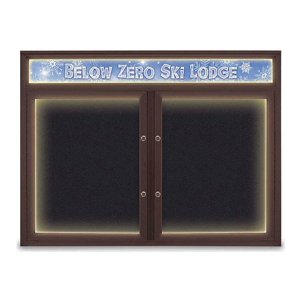 Corkboard, Rubber/Bronze, 48"x36"