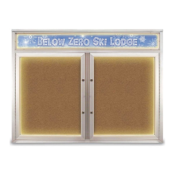 Corkboard, Synthetic Cork/Satin, 48"x36"