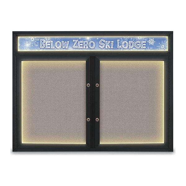 Corkboard, Pearl/Black, 48"x36"