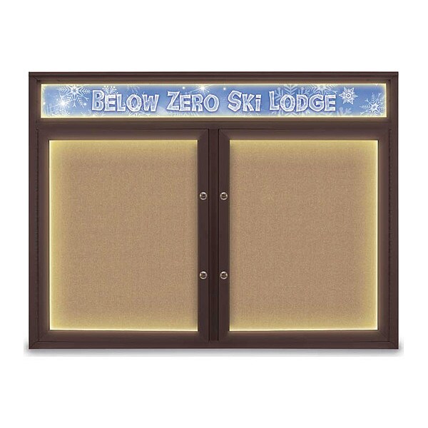 Corkboard, Buff/Bronze, 48"x36"