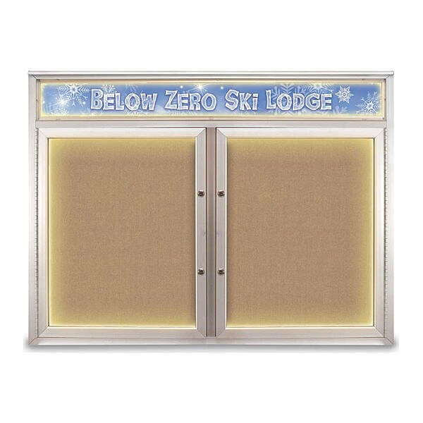 Corkboard, Buff/Satin, 48"x36"