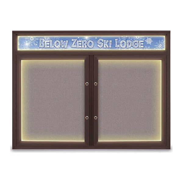 Corkboard, Surf/Bronze, 48"x36"