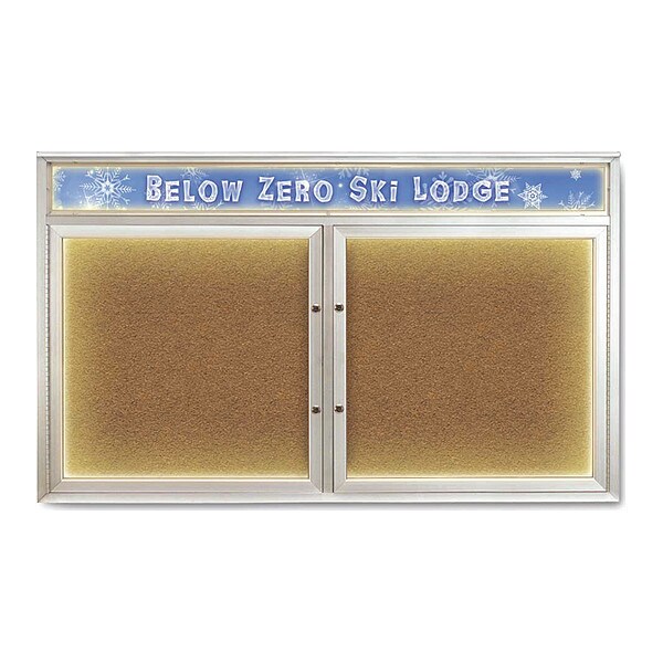 Corkboard, Synthetic Cork/Satin, 60"x36"
