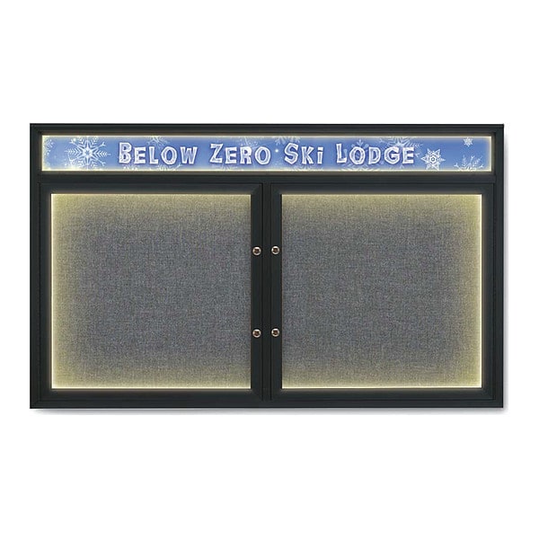 Corkboard, Medium Grey/Black, 60"x36"