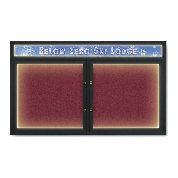 Corkboard, Deep Burgundy/Black, 60"x36"