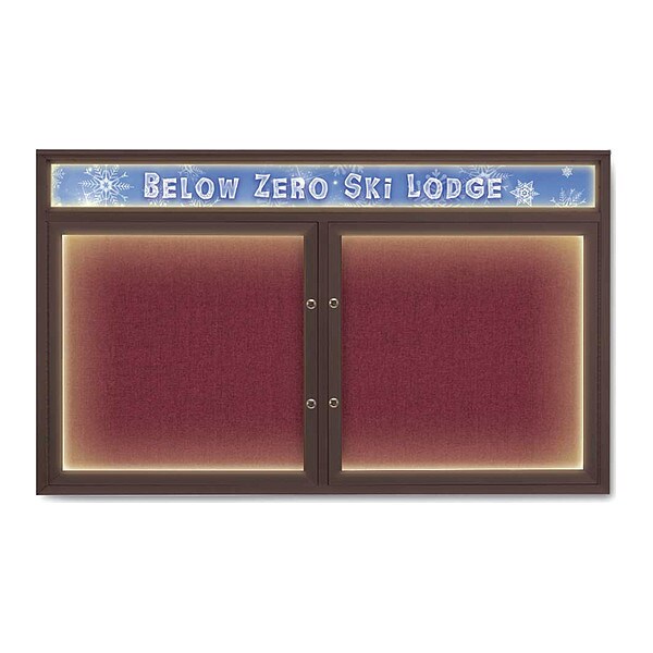 Corkboard, Deep Burgundy/Bronze, 60"x36"