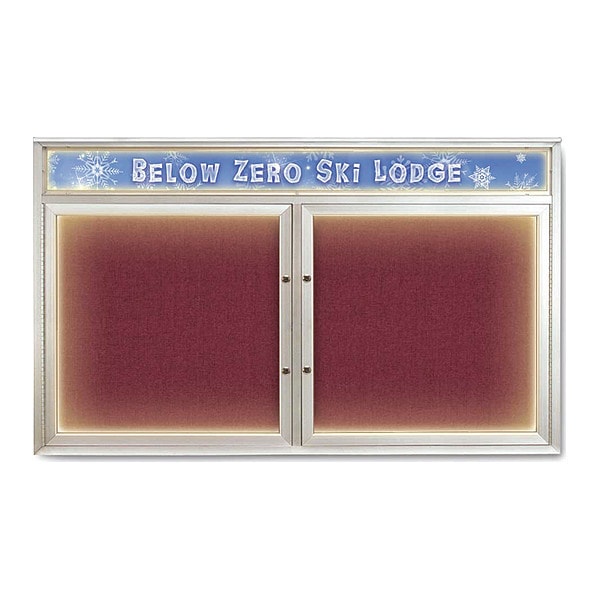 Corkboard, Deep Burgundy/Satin, 60"x36"