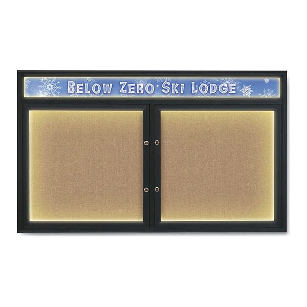 Corkboard, Buff/Black, 60"x36"