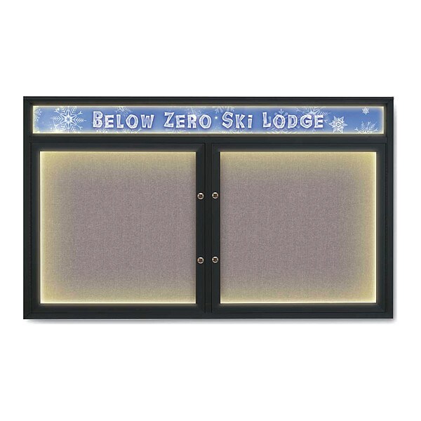 Corkboard, Surf/Black, 60"x36"