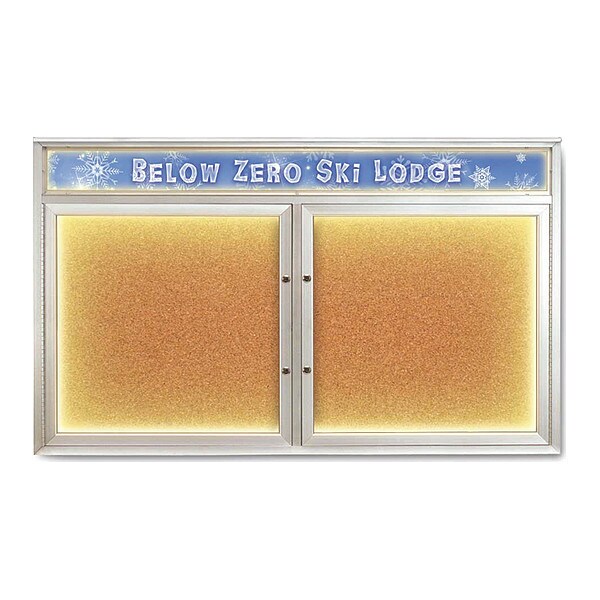Corkboard, Cork/Satin, 60"x36"